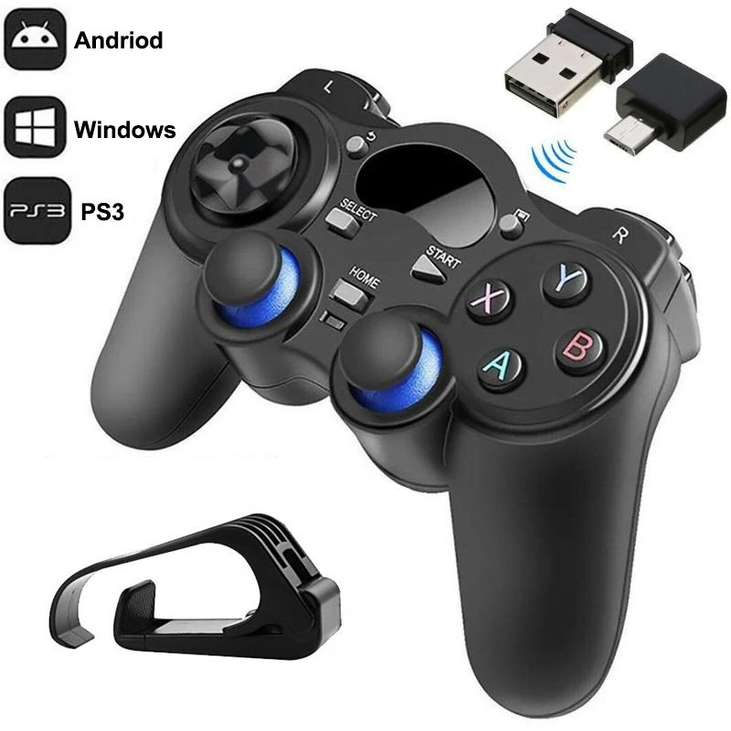 elefante Estricto Caña Mando inalámbrico USB para Android, 2,4G, Joystick con convertidor OTG para  PS3/teléfono inteligente para tableta, PC, Smart TV Box|Mandos para  videojuegos| - AliExpress