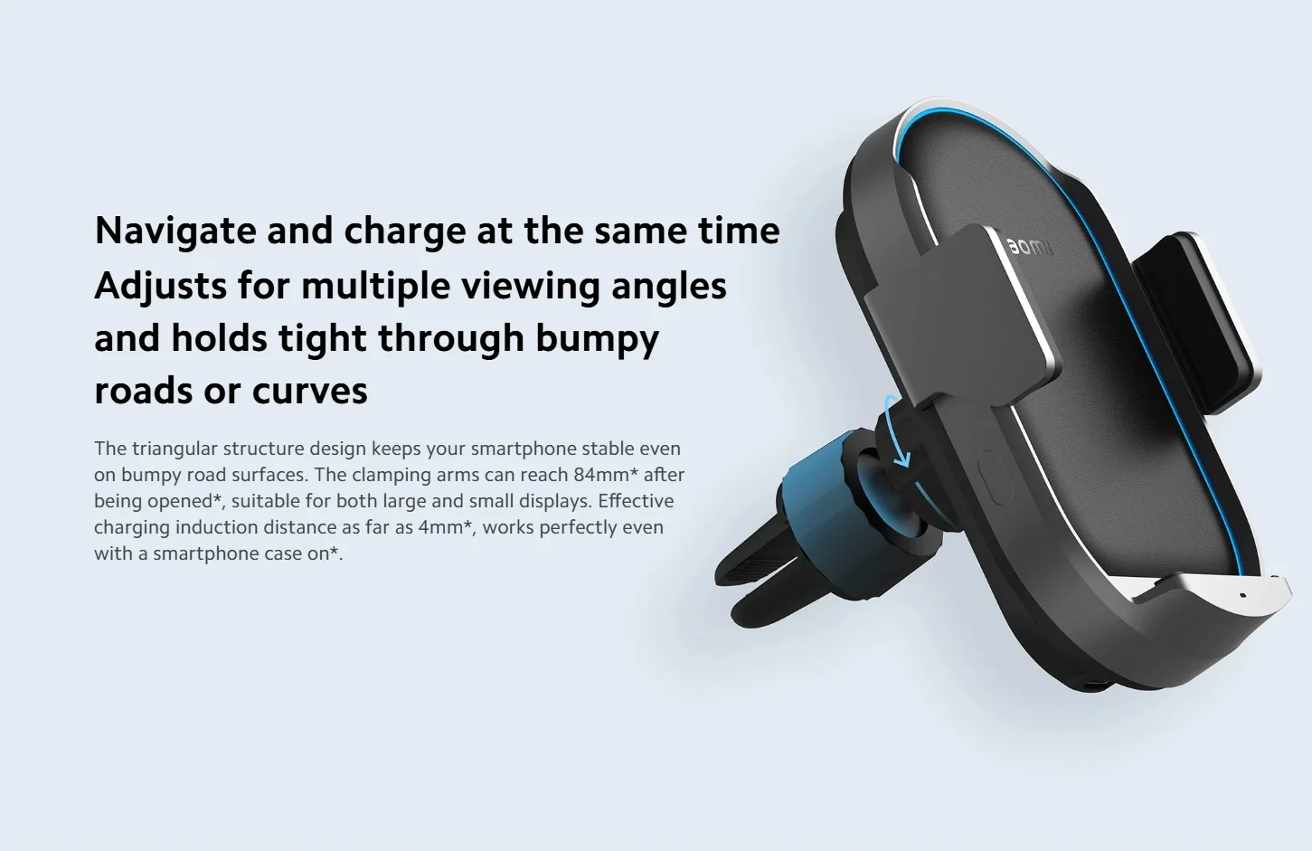 شاحن سيارة لاسلكي من Xiaomi، شاحن سيارة برو، حامل...