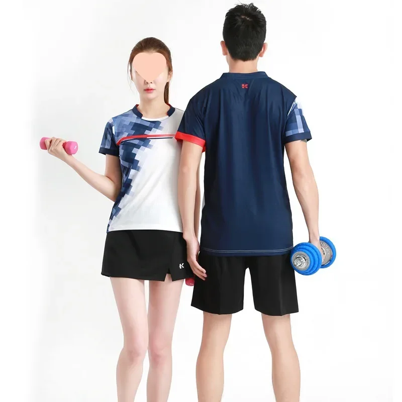 White Volleyball Uniform Set Team Sportswear Women's Short Sleeve Skirt Men's Shorts Customizable Volleyball Kit from Mainland C
