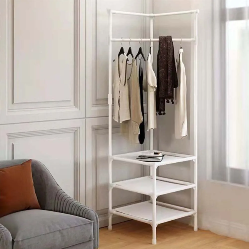 

Multi-Layer Detachable Corner Hanger, Household Items, Coat Storage Rack, Floor to Ceiling, Organization Shelf