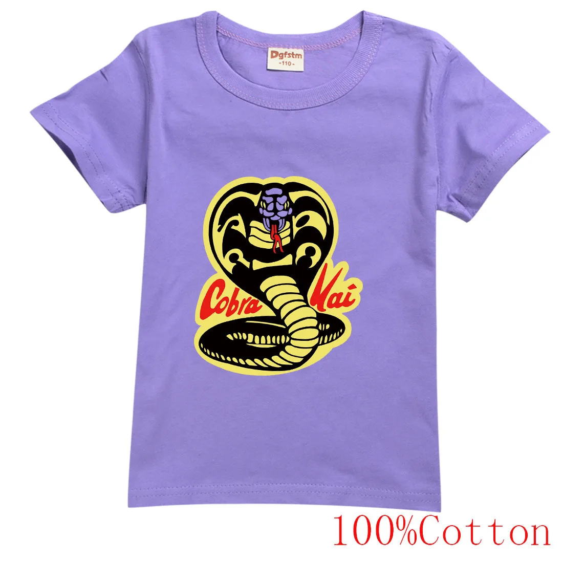 تي شيرت صيفي للأطفال مطبوع عليه كوبرا كاي