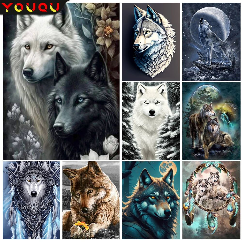 Youanimal-hayvan-elmas-boyama-DIY-kurt-elmas-nak-5D-hayvan-mozaik ...