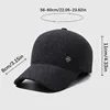 Autumn Winter Men Warm Baseball Cap Fleecing Thickening With Ear Muffs Hat Outdoor Winterproof Cotton Hat Gorras Casquette Bone 6
