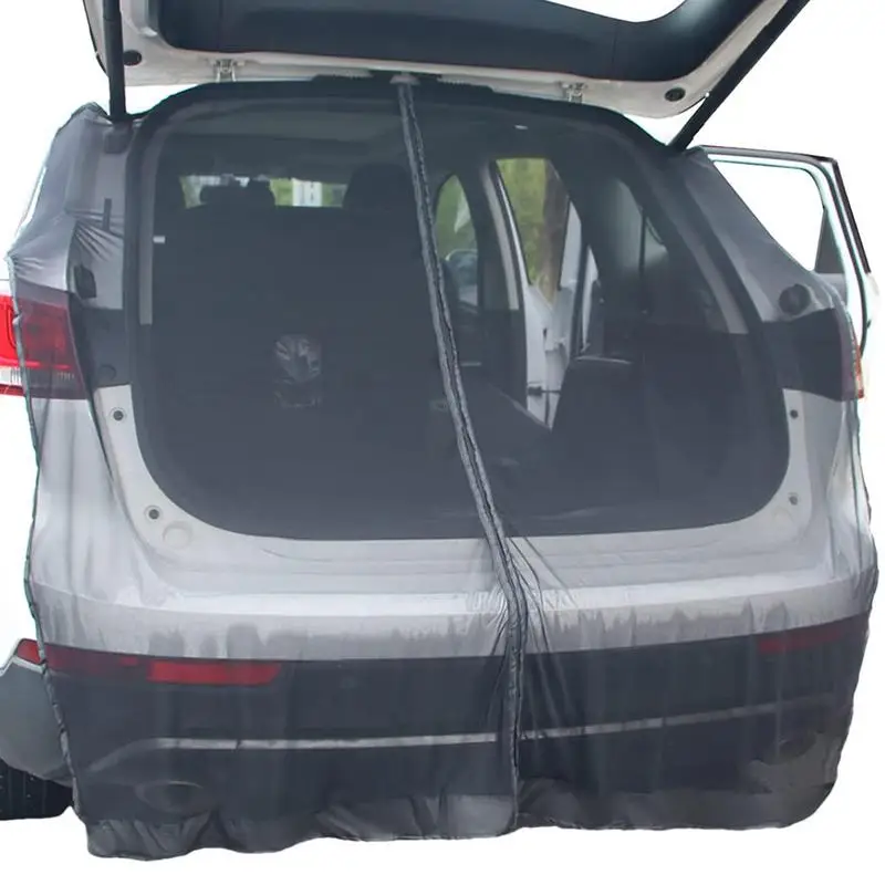 

Car Camping Tailgate Shade Car Sunshade Curtain Trunk Ventilation Mesh Shade Camping Magnetic Tailgate Mosquito for SUV