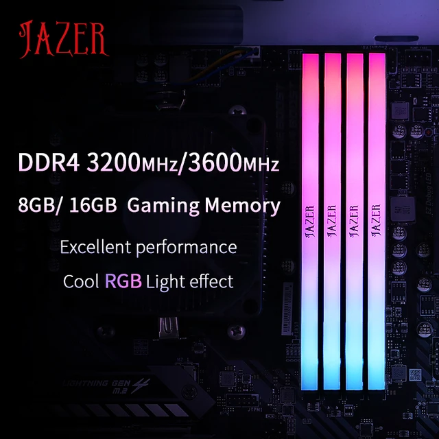 Premedicación Predecir maletero JAZER RGB RAM 16GB(8GBx2) 3200MHz 3600MHz DDR4 DIMM Memoria Ram RGB DDR4  32G(16GX2) 3200MHz