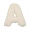 Alphabet Plush Pillow Lambswool Fabric Pillow Plush Alphabet Letter Shape Pillow for Sofa Bed Couch Office Car Seat Decoration 2
