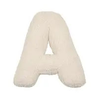 Alphabet Plush Pillow Lambswool Fabric Pillow Plush Alphabet Letter Shape Pillow for Sofa Bed Couch Office Car Seat Decoration 2