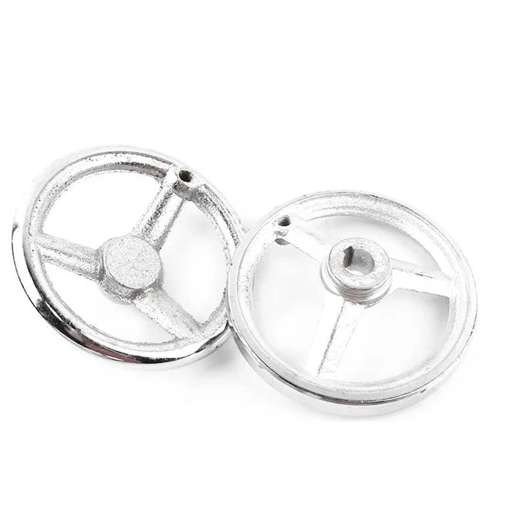 1Pcs Dia M12 M14 M16 M18 주철 크롬 도금 사각형 엣지 핸드휠 전기 도금 정밀 핸드휠 선반 CNC 액세서리