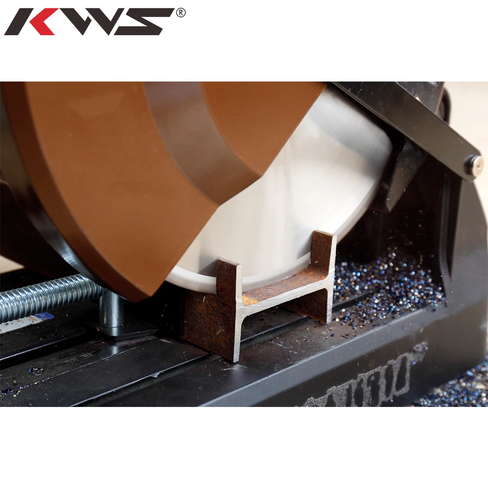 KWS 1450 RPM 14 Inch Cut-Off Chop Saw Machine Metal Cutting With Carbide-Tipped Metal-Cutting Saw Blade