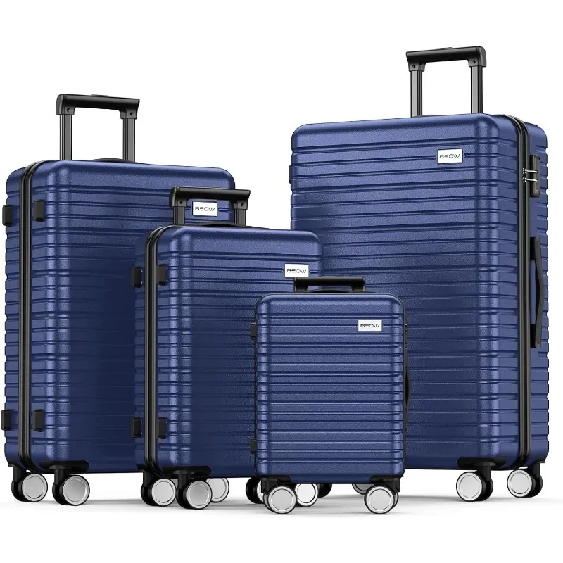 Luggage Sets 4 Piece Hardside Expandable Luggage Set Clearance Suitcase Sets with Wheels TSA Lock 16''20''24''28''