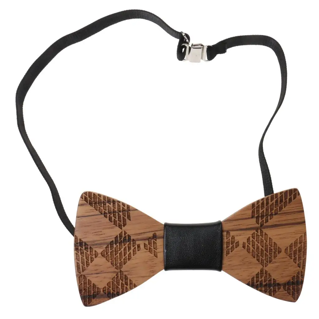 

Men's Groom Wedding Party Wooden Bow Tie Tuxedo Necktie Fashion Accessory Choose styles