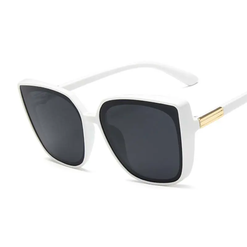  - Designer Cat Eye Sunglasses Woman Vintage Black Mirror Sun Glasses For Fashion Big Frame Cool Sexy Female Oculos