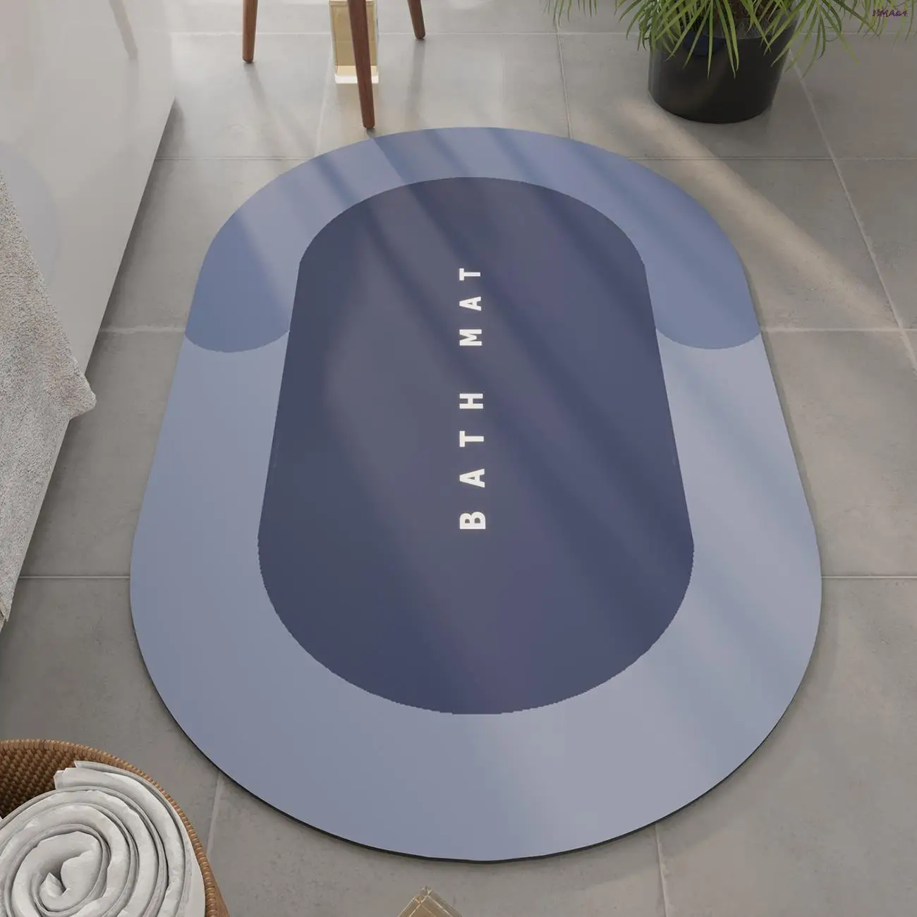 Non-slip bathroom absorbent dry feet toilet carpet home entrance door mat