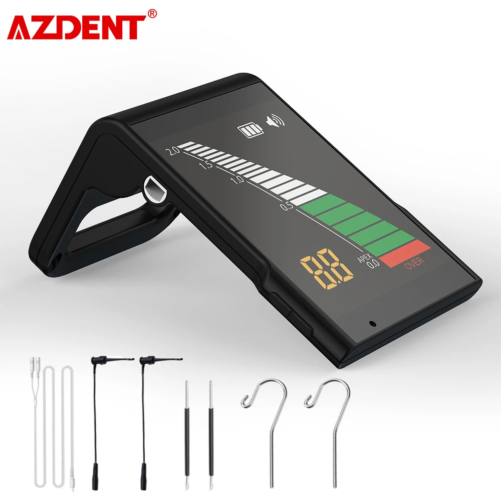 

AZDENT Dental Apex Lcator 3.2' LCD Portable Endodontic Root Cancal Finder Length Measuring Instrument