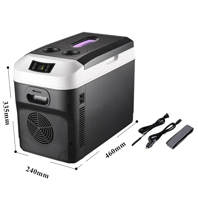 Mini Refrigerator 15L Car Home Mini Refrigerator Fridges DC12/24V Drinks Cooler Heater Keep Fresh Warm For Car Home Pinic Camping 0~65 Degrees