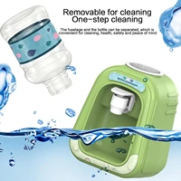 Mini Children Dual Water Dispenser Toy Cute Cold/Warm Water Juice Milk Drinking Fountain Simulation Cartoon Kitchen Toy for Girl 1