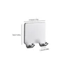 Hot! 2PCS Shaving Razor Holder Alumium Men Shaving Shaver Storage Hook Wall Shelf Razor Rack Bathroom Kitchen Accessories 6