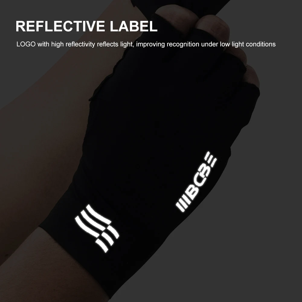Cycling Gloves Half Finger Men Women Breathable Anti Slip Gloves with PORON XRD Anti Shock Pad