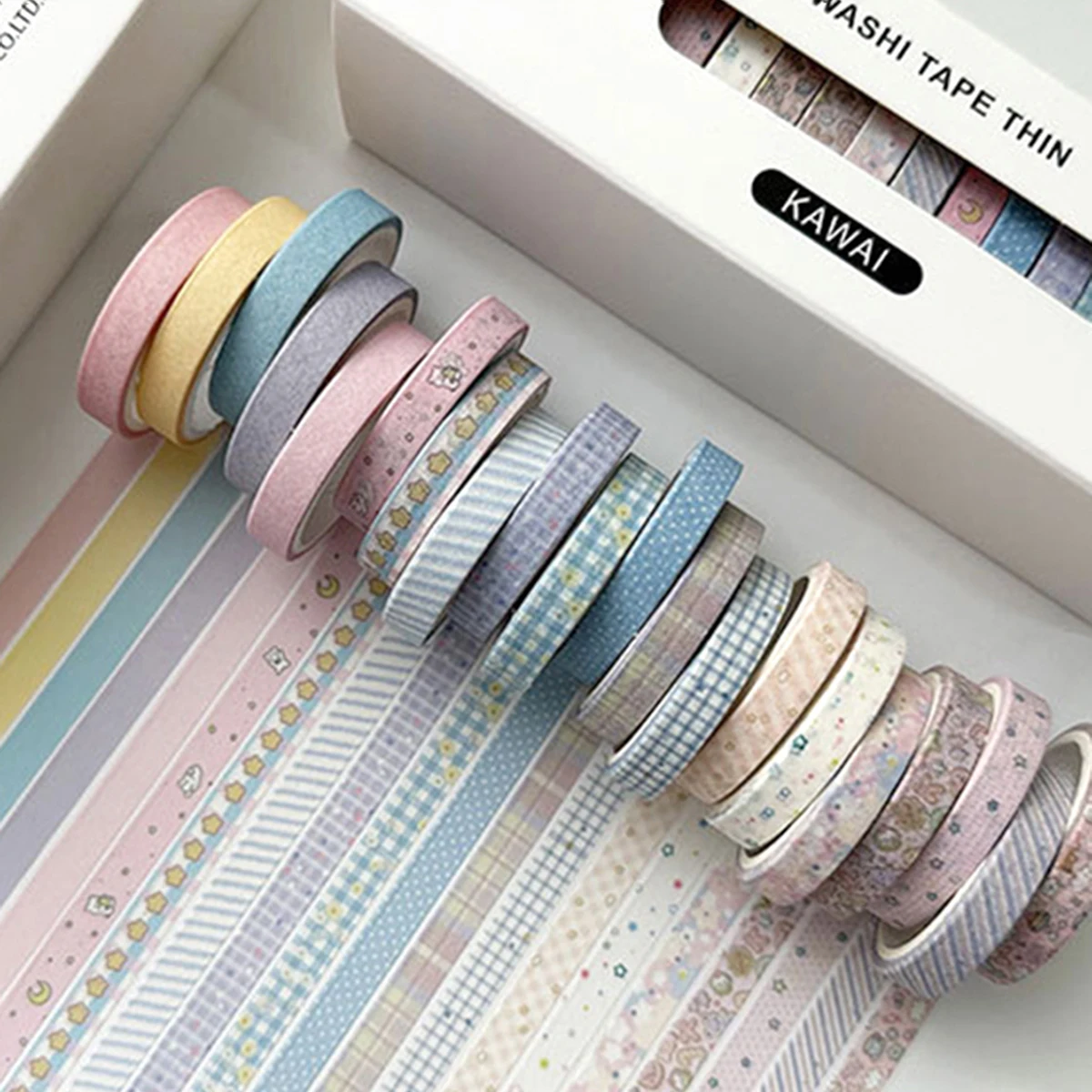 20 롤 빈티지 저널링 와시 테이프 DIY 일기 장식 컬러 마스킹 테이프 수제 스크랩북킹 문구 용품