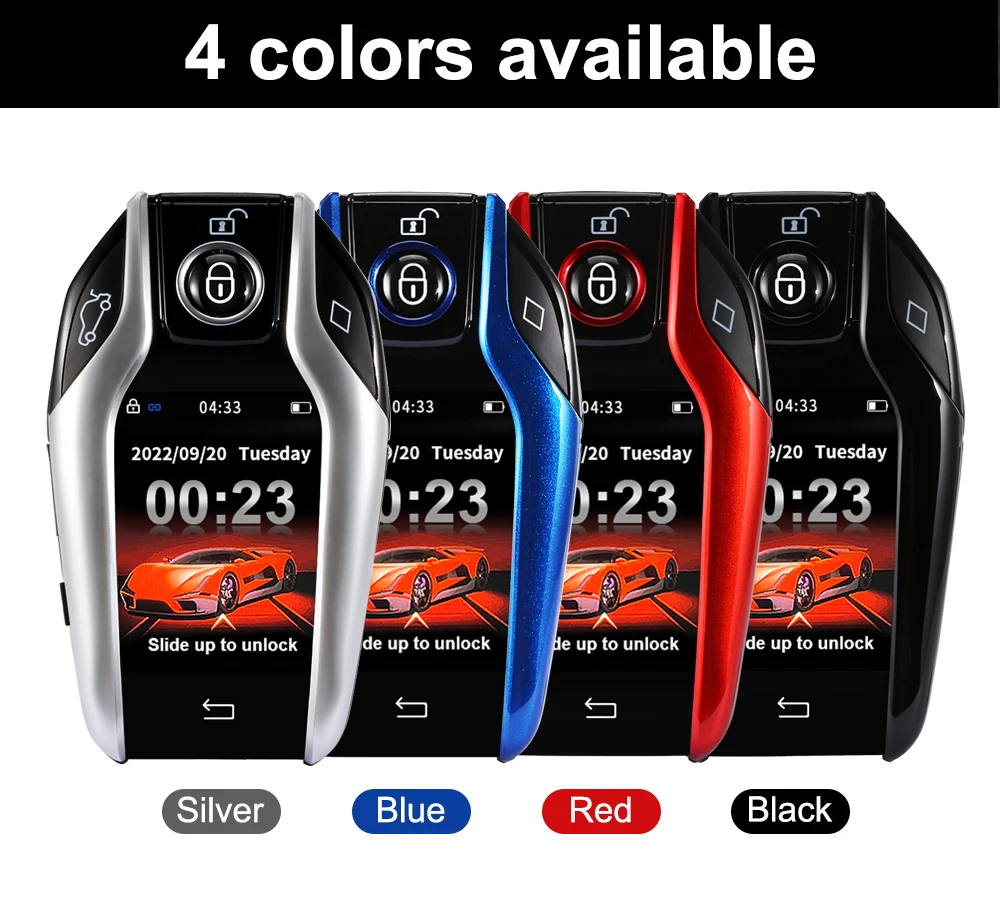 Universal TK800 Multi-language Modified Smart Remote Key LCD Screen Display for BMW Audi Peugeot Toyota Ford
