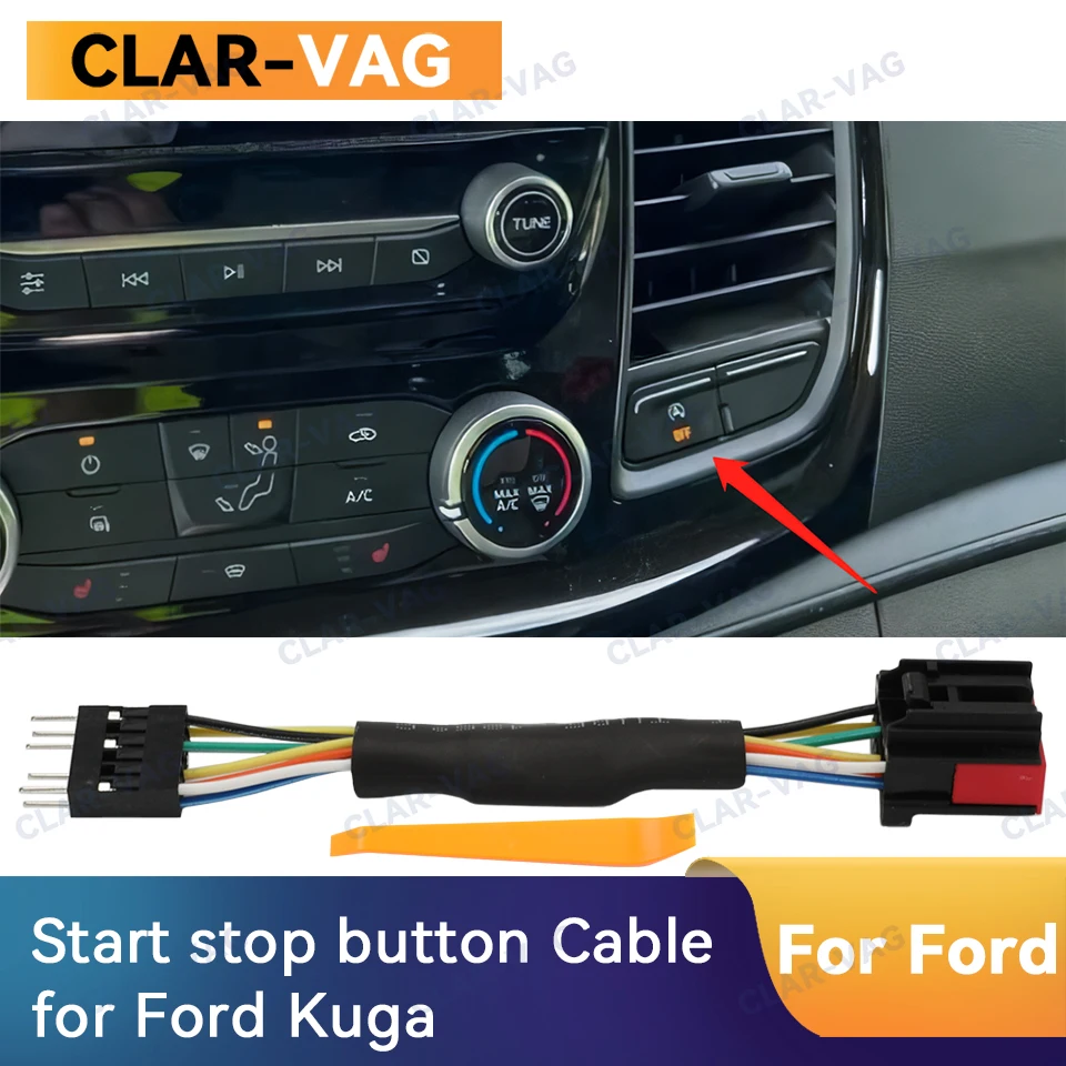 Per Ford Kuga 2015 Per C-Max Per Transit Custom Auto Stop Start Engine System Off Device Control Sensor Plug Stop Cancel Cable