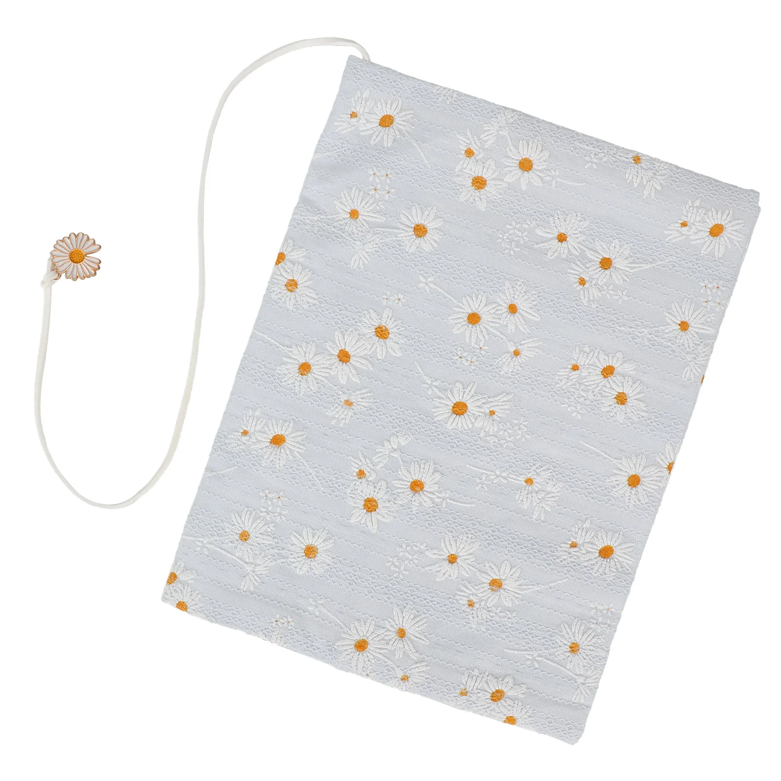 

Book Cover Sleeve Protector A5 Book Covers Hardcover Soft Cloth Book Protector Flower Pattern Adjustable Book Sleeve Notebook