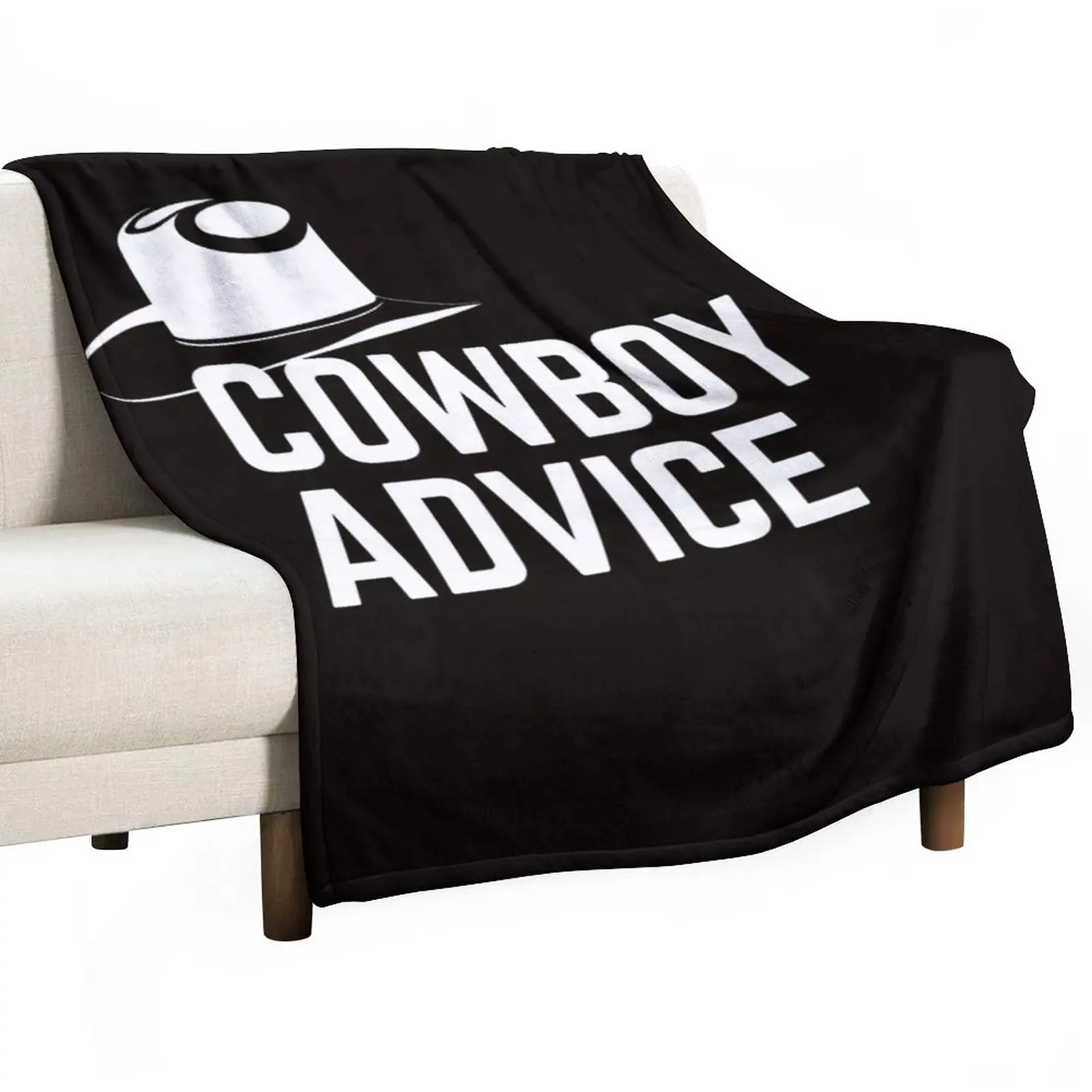 

COWBOY ADVICE Throw Blanket Fluffy Shaggy Extra Large Throw Blankets