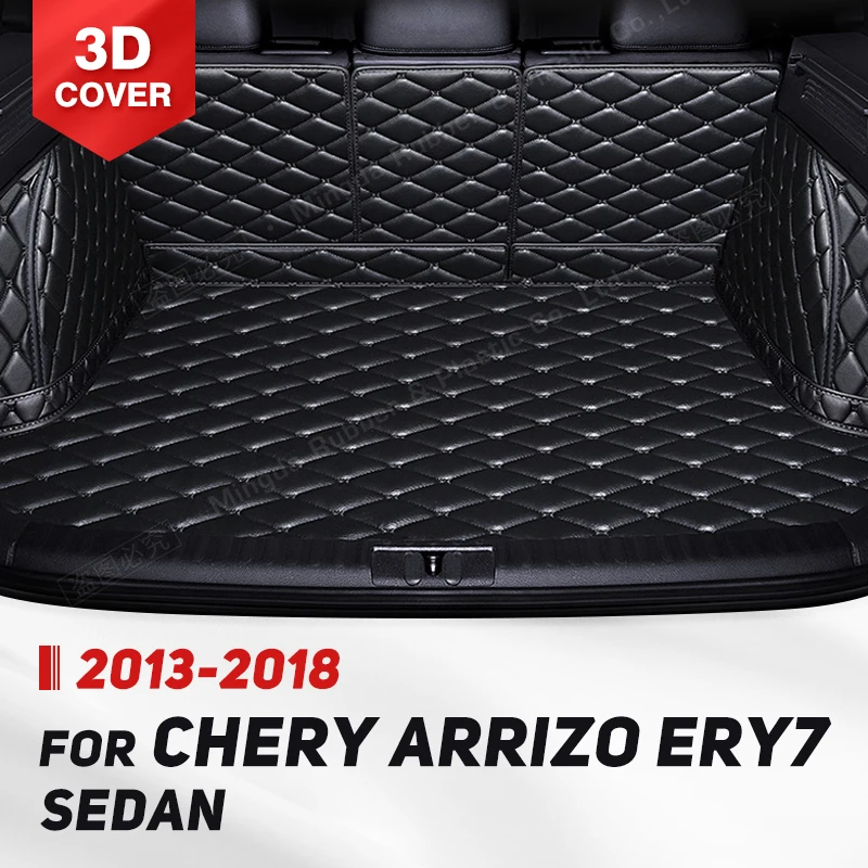 

Auto Full Coverage Trunk Mat For Chery Arrizo 7 Sedan 2013-2018 17 16 15 14 Car Boot Cover Pad Interior Protector Accessories