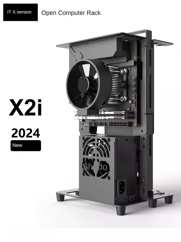 pcケース　Mini-ITX ITX open computer rack, X2i 2024 desktop computer case - AliExpress