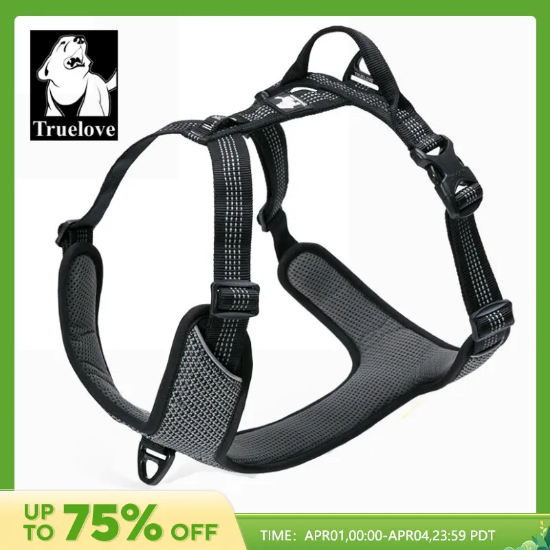TruelovepetReflectivePetDogHarnessSmallMediumLargeVestAdjustablewithSafetyBuckleD