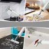 Portable Rotatable Self-Squeeze Mini Mop Mini Mop TPR,Fiber Self Wringing Flat Mop Self-Pressing with Crevice Brush Suede eraser 5