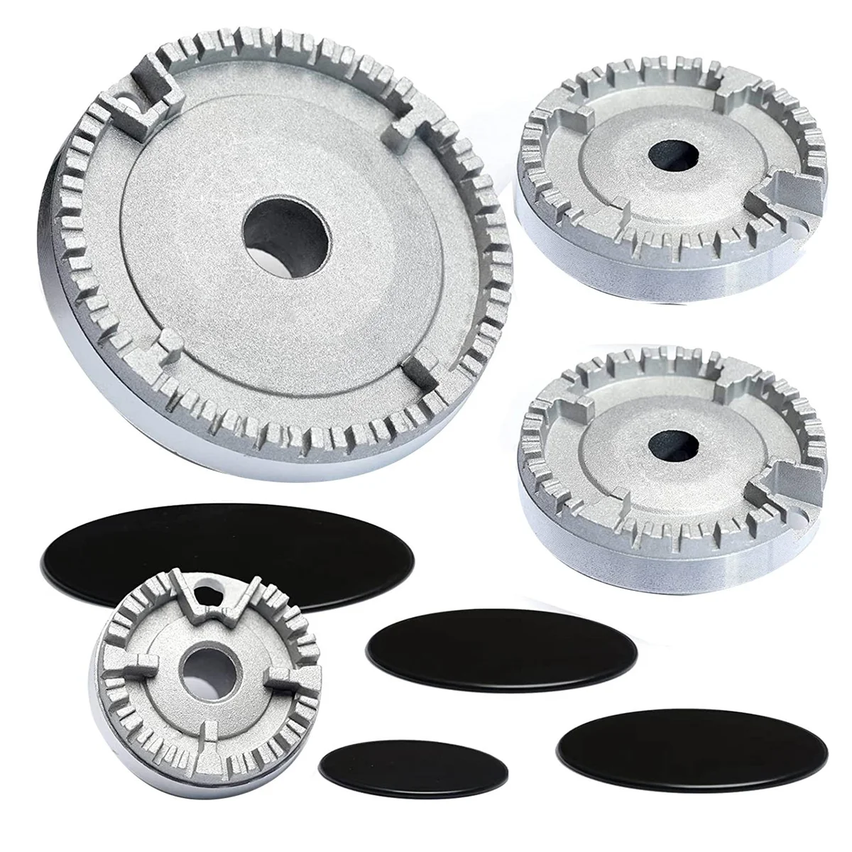 Cooker Hat Set Stove Lid Upgraded, Oven Gas Hob Burner Crown Flame Cap, Gas Burner Flame Cap Fits Most Stove Burners