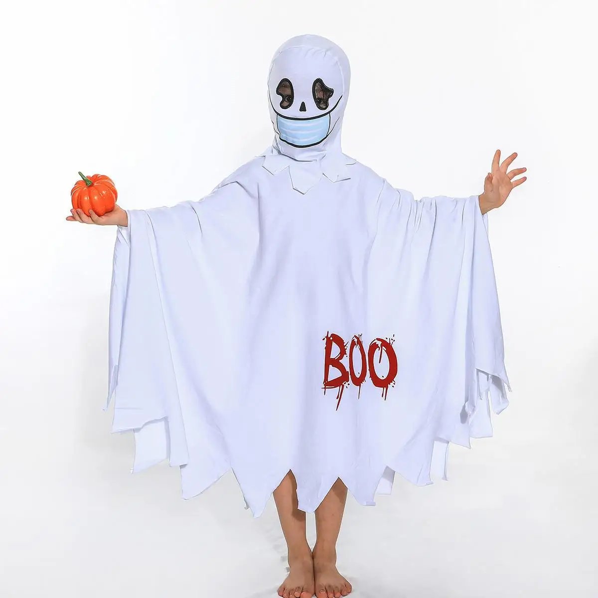 Child Boy Girl Cute White Ghost Demon Glow In The Dark Cape Cosplay Costume  Kids Fancy Dress Performance Halloween Theme Party - AliExpress