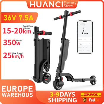 HUANCI X6 monopattino elettrico adulti monopattini elettrici Scooter elettrici pieghevoli 350W scooter elettrici 36V 7.5A e scooter Smart APP escooters