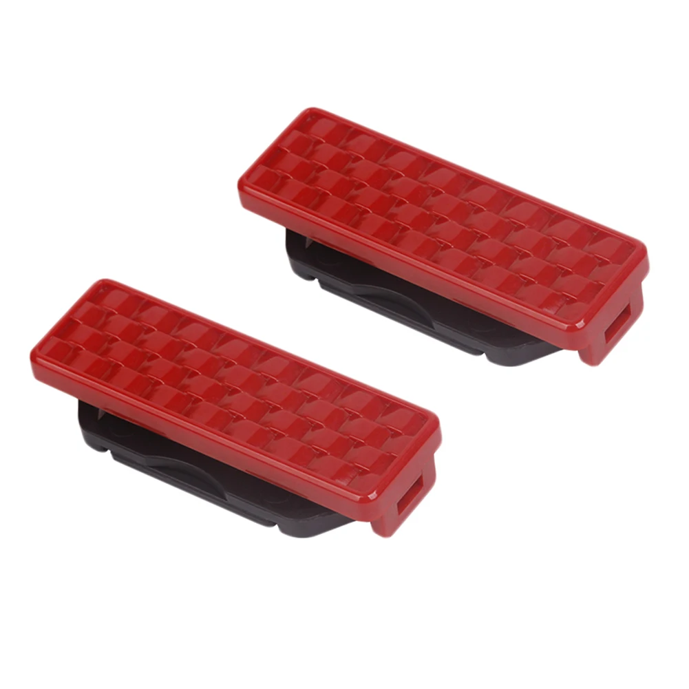 1 Pair ABS Car Seat Belt Clips Buckles Shoulder Tension Adjuster Strap Clamps