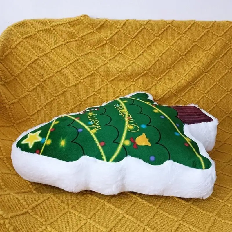 크리스마스 트리 박제 장난감 플러시 베개 껴안는 인형 던지기 베개 축제 장식