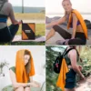 Microfiber Towel Perfect Travel & Gym & Camping Towel.   Quick Dry - Super Absorbent - Ultra Compact - Lightweight.   Suitable f 4