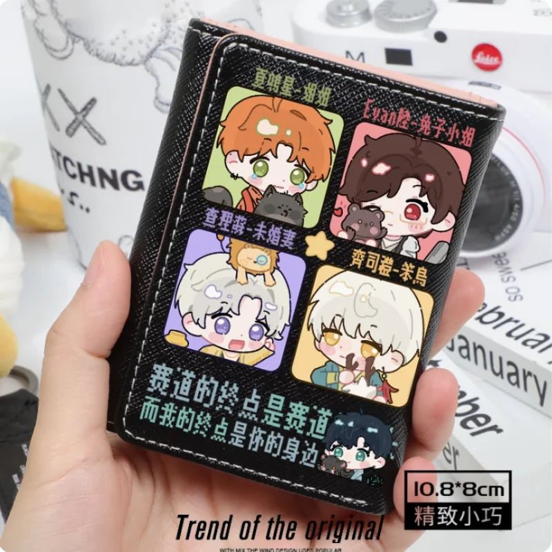 Anime Light and Night Evan Sariel Wallet Women's Fold Bag Multi Card Large Capacity Fashion Wallet Gift