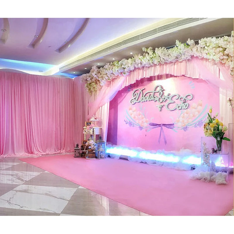 Pink Wedding Carpet, Party Hallway, Proposal Ceremony, Hotel Runway Luxury Carpet, Birthday Party Decoration