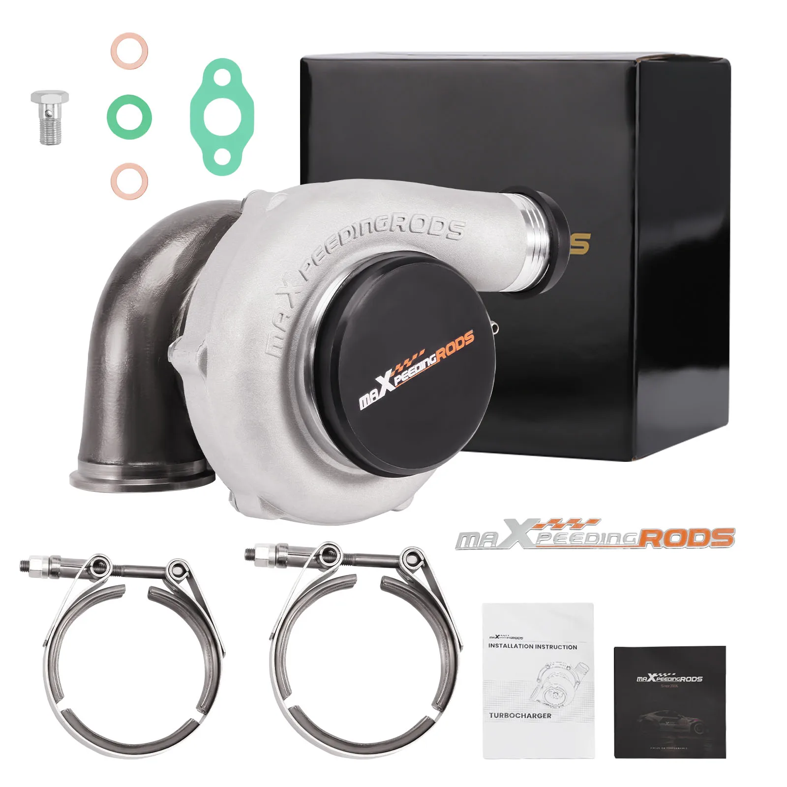 

Universal Water & Oil Cooled GT3071 Ball Bearring Racing Turbo Turbocharger A/R 0.82 0.63