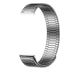 Magnetic Stainless Steel Metal Watch Band, 46mm for 22mm Universal (Silver)