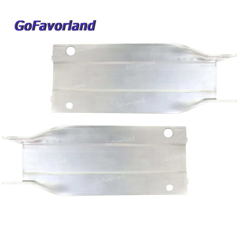 

Pair Front Left Right Lower Bumper Bracket Metal Sliver 2076200700 2076200095 For Mercedes E350 2011-2014 E550 2010-2017