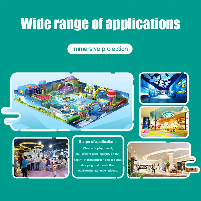 3D Ground VR Games Virtual Reality Wall Floor Projection Operated Kids