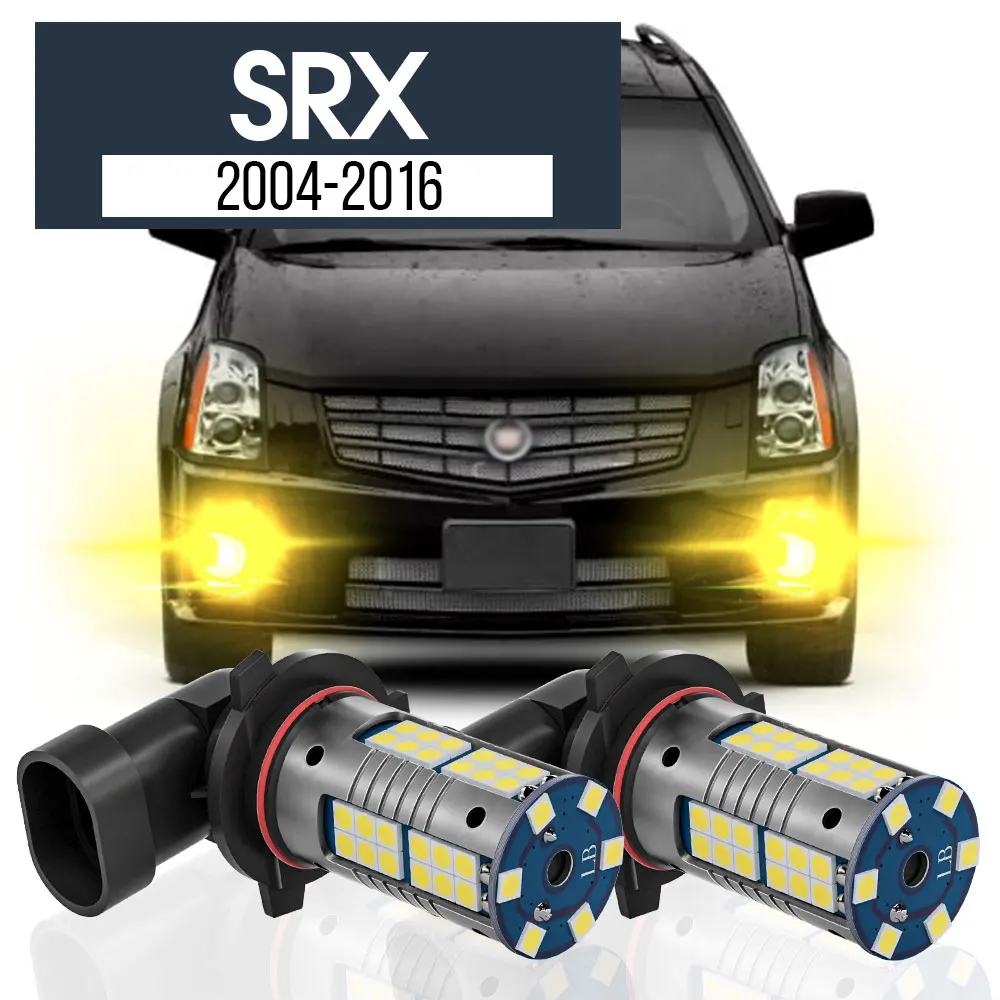 

2x LED Fog Light Lamp Blub Canbus Accessories For Cadillac SRX 2004 2005 2006 2007 2008 2009 2010 2011 2012 2013 2014 2015 2016