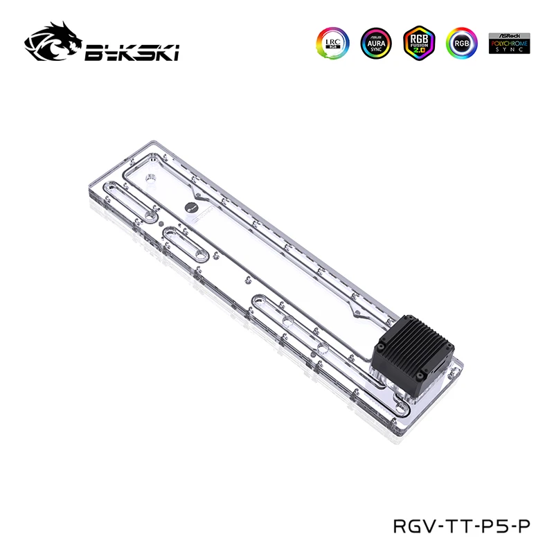 Bykski Distro Piatto, Serbatoio Di Acqua Per Thermaltake Core P5 Computer Case, Serbatoio, Supporto Sync Scheda Madre, Rgv-Tt-P5-P