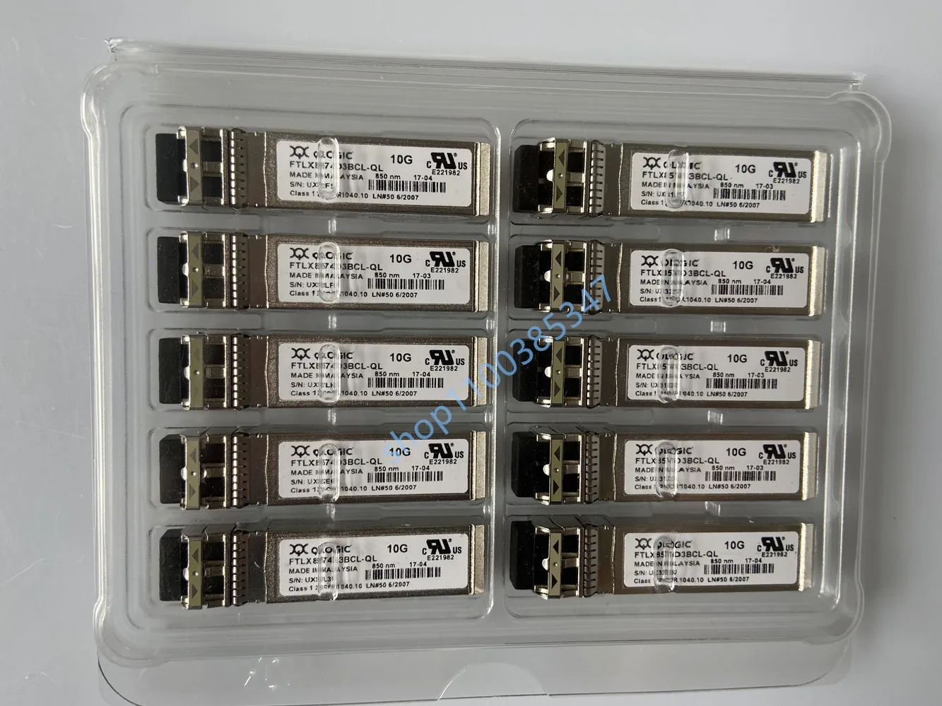 qlogic sfp 10g transceiver/FTLX8574D3BCL-QL/QLOGIC 10G 850NM SFP+/qlogic 10g sfp Transceiver/qlogic 10g adapter/qle hba sfp