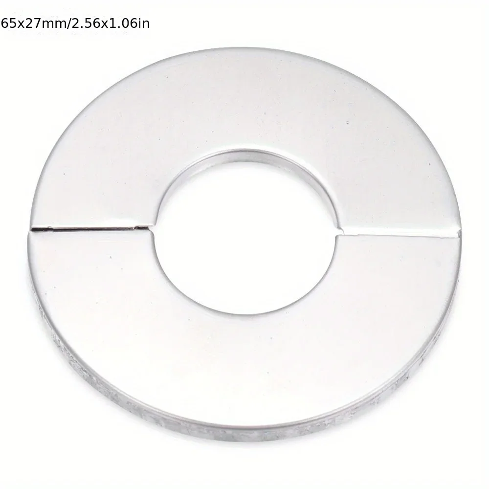 Pipe Decorative Cover Self-Adhesive Stainless Steel Faucet Decorative Cover Shower Chrome Finish Water Pipe Wall Covers Bathroom Accessories