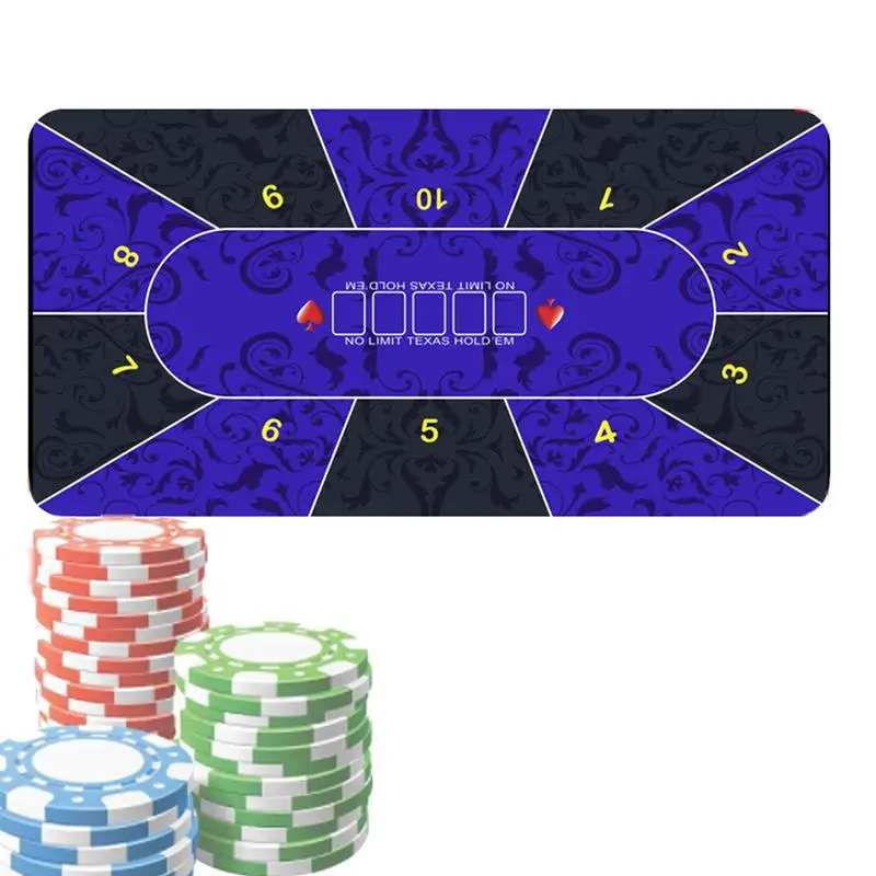 Game Table Cover 120x60cm Texas Holdem Poker Mat Card Table Covers Poker Mat For Top For Party Fundraisers Theme poker table cover