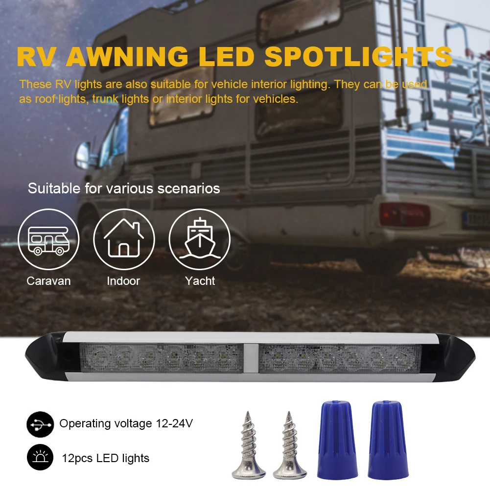 RV LED Markise Veranda Licht 12V 24V Im Freien Wasserdichte Beleuchtung  Lampe für RV Caravan Innenwand Lampen Camping licht Ausrüstung - AliExpress