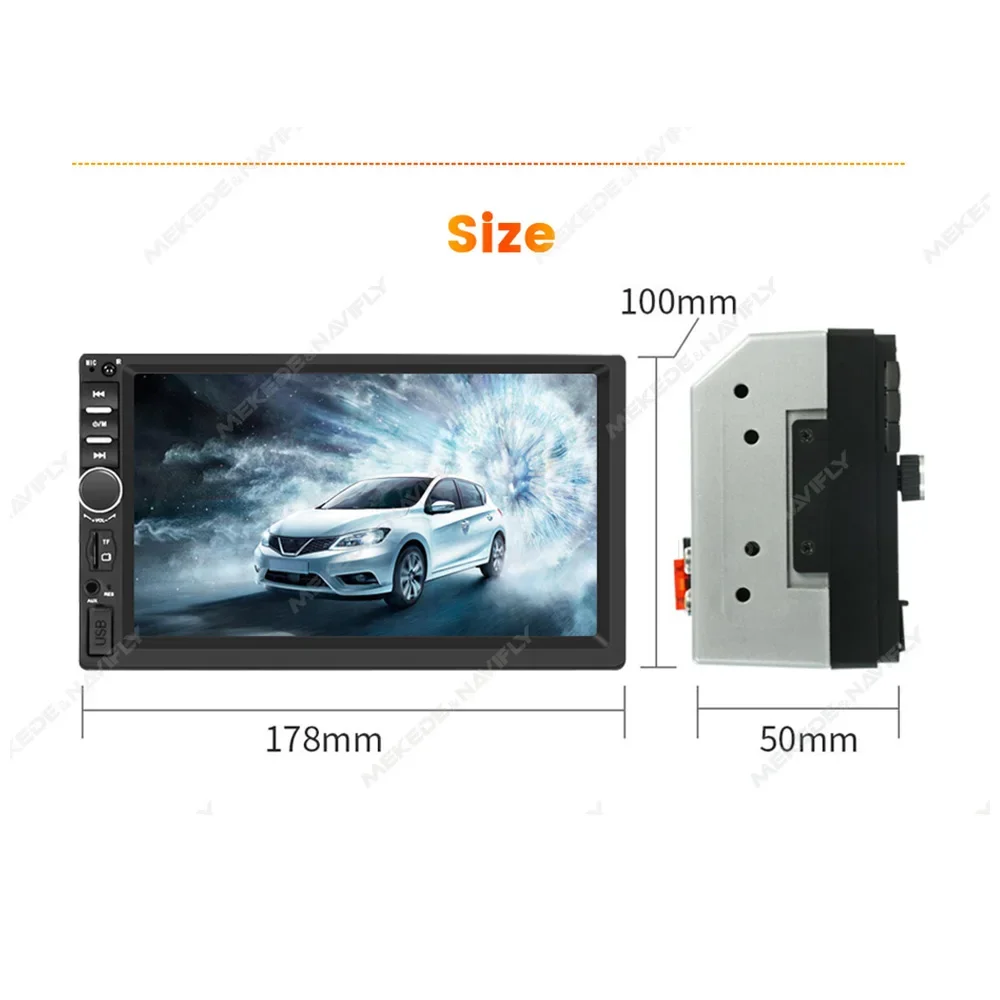 Car Radio ND3 7inch HD Touch Screen 2 din For Universal MP5 Player Autoradio Multimedia Player 2DIN Auto audio Navigation BT USB